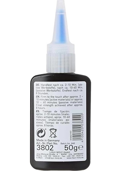 Orta Mukavemetli Diş Kilitleyicisi 50 G Otomotiv Bakım Ürünü fiyatları