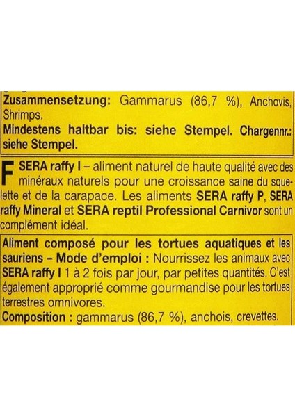 Raffy I Nature 250 ml Kaplumbağa Yemi