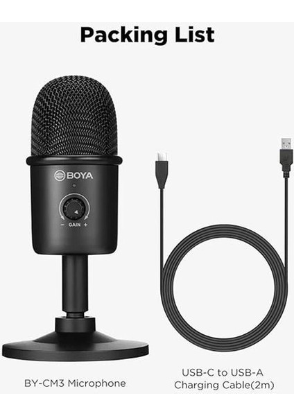 By-Cm3 Masaüstü USB Mikrofon