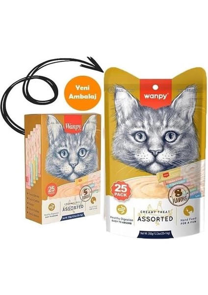 Karışık Sıvı Kedi Ödülü 25X14 gr indirimleri