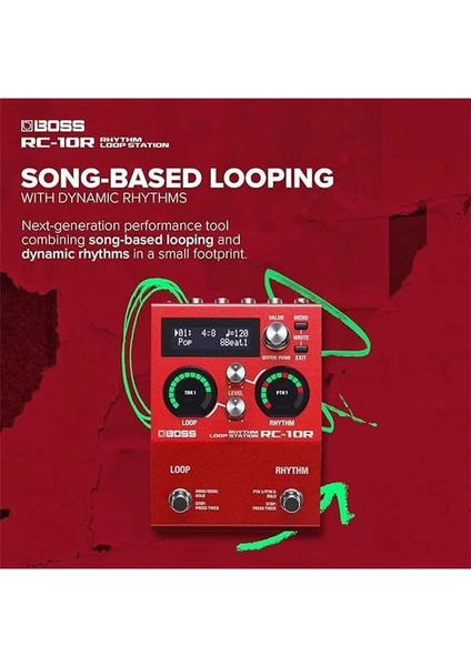 RC-10R Yeni Nesil Ritmik Döngü Istasyonu, Modern Şarkı Sanatçıları Için, Kırmızı fiyatları