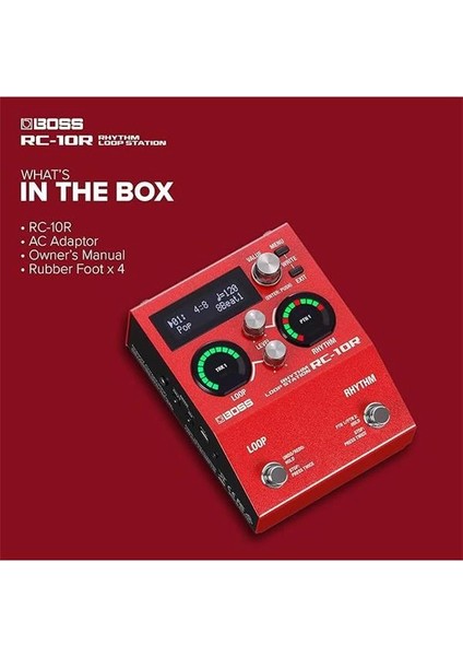 RC-10R Yeni Nesil Ritmik Döngü Istasyonu, Modern Şarkı Sanatçıları Için, Kırmızı