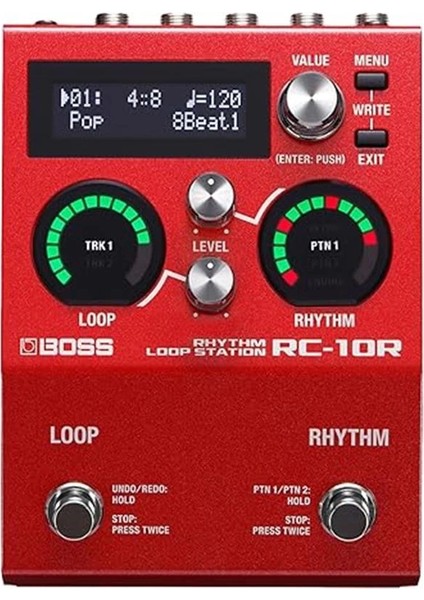 RC-10R Yeni Nesil Ritmik Döngü Istasyonu, Modern Şarkı Sanatçıları Için, Kırmızı