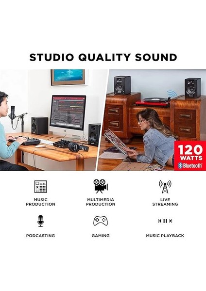 M-Audio Bx3 Bt, 3.5" 120W Bluetooth Stüdyo Hoparlörleri modelleri