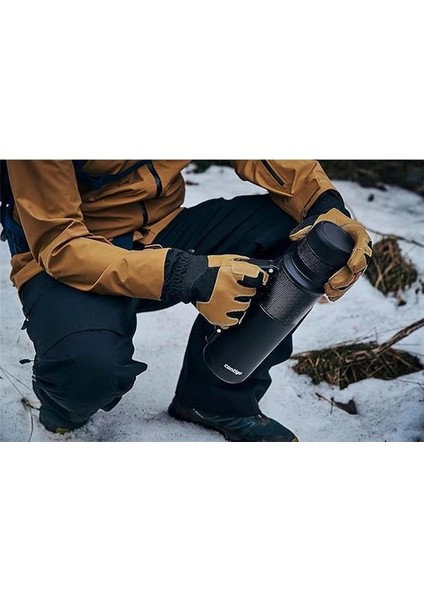 Thermal Bardaklı Çelik Termos 1.2l Siyah