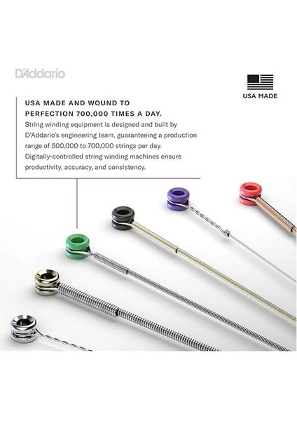 D'addario EJ26 Akustik Gitar Tel Seti, Phosphor-Bronze, Custom Li