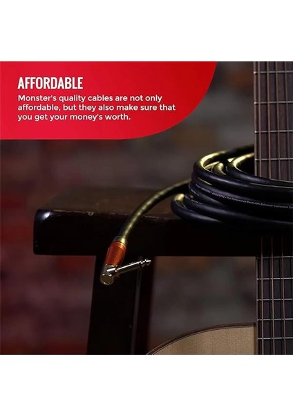 Prolink Acoustic Instrument Cable - Right Angle To Straight | 6.4mt indirimleri