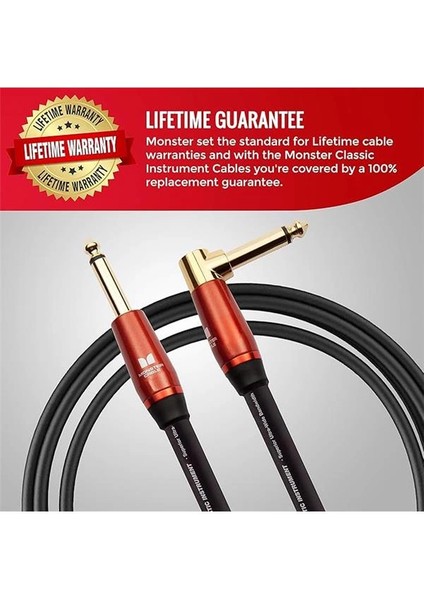 Prolink Acoustic Instrument Cable - Right Angle To Straight | 6.4mt