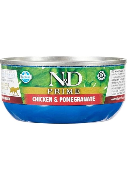N&d Prime Yaş Kedi Maması, Tavuklu & Narlı, Yetişkin, 70 G