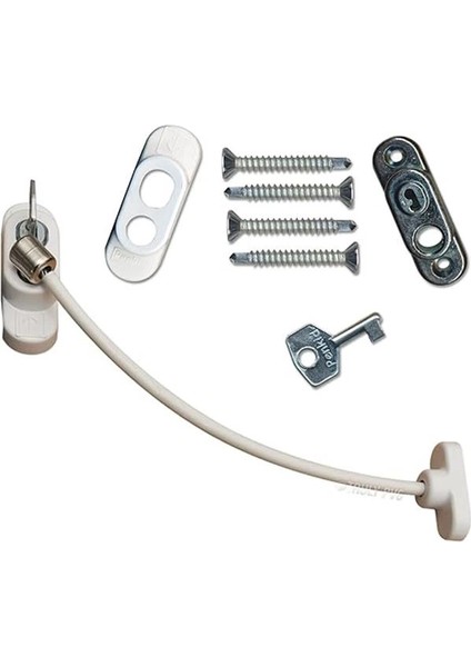 Kablolu Pvc Pencere Kilidi, 5'li Set