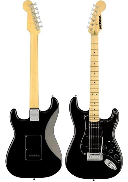 RPH-40BK-30AMP Full Black 30W Amfili Elektro Gitar Seti Hsh Manyetik Maple Klavye Üst Kalite fırsatları