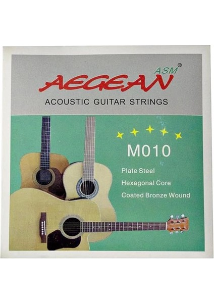 Asm Aegean Akustik Gitar Teli Takım