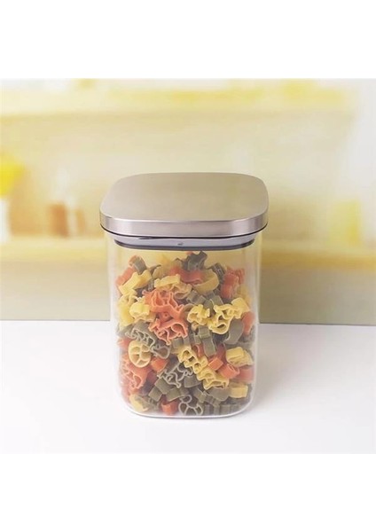 700ML Sızdırmaz Vakumlu Metal Kapaklı Borosilikat Cam Kavanoz – Hava Geçirmez & Dayanıklı