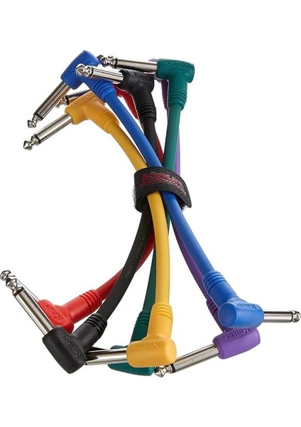15CM. Gitar Pedal Ara Kablosu Seti (6 Adet)
