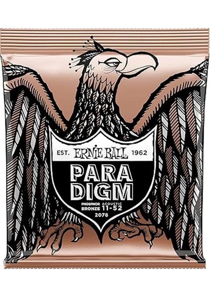 Paradigma Light Fosforlu Bronz Akustik Gitar Telleri, Gauge 11-52 modelleri