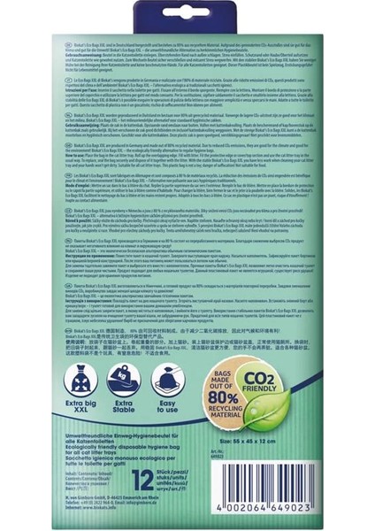 Biokat's Kedi Kumu Hijyen Torbası, Xxl, 12'li fiyatları