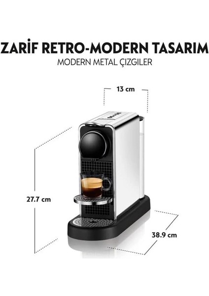 C 140 Citiz Platinum, Paslanmaz Çelik Kahve Makinesi modelleri