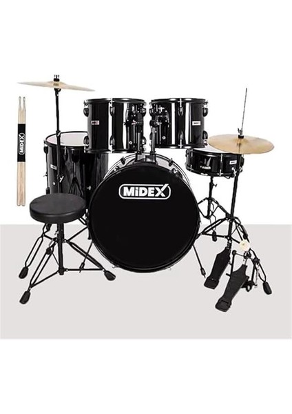 CD900X-BK 22'' Yetişkin Akustik Bateri Davul Seti 22B-13T-12T-16F-14S (5 Parça) fırsatları
