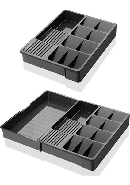 Ayarlanabilir Çekmece Içi Kaşıklık - Çatal Kaşık Bıçak Düzenleyici - Kepçelik - Çekmece Içi