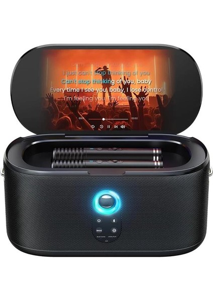 Yetişkinler Için Karaoke Makinesi, Şarkı Sözleri Ekranlı, 10.1 Inç Ekran, 280W, 2+2 Kanal, 2
