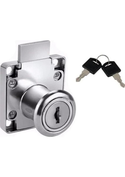 Metal Kare Dolap Çekmece Kilidi,yedek Anahtarlı Çekmece Dolap Kilidi (1)