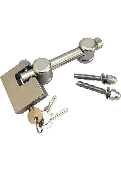 Kapı Emniyet Kilit Aparatı Milli + Yassı Asma Kilit 70 mm (2 Li Set) fiyatları