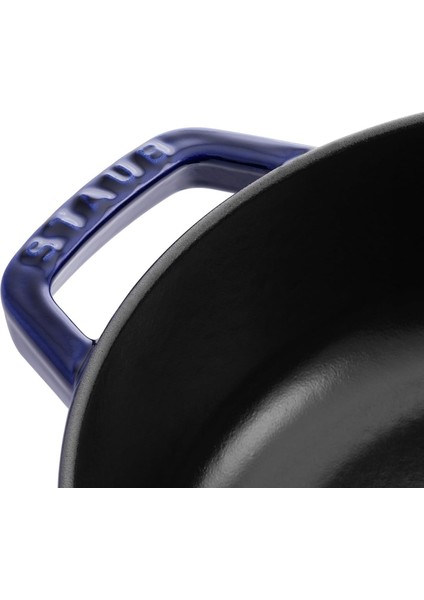 Braisers Chistera Yağmur Efektli Kapaklı Döküm Tencere, 28 Cm, Mavi fırsatları