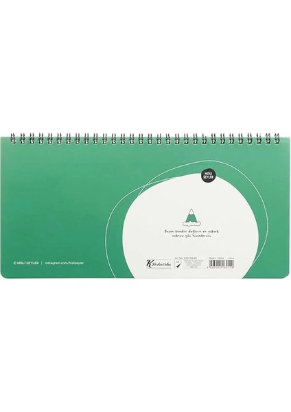 Hisli Şeyler 13X27 Spiralli, Stickerlı Haftalık Planner - Zirvedeyim Canım Duymuyorum fiyatları