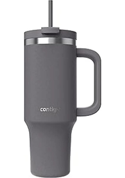 Üniseks Yetişkin Streeterville Tumbler Pipetli Yalıtımlı Su Şişesi, 1.2l, Antrasit