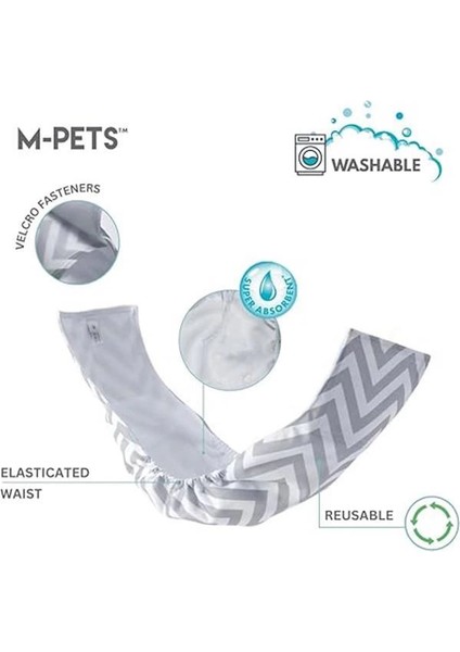 M-Pets Erkek Köpekler Için Yıkanabilir Külot (S)