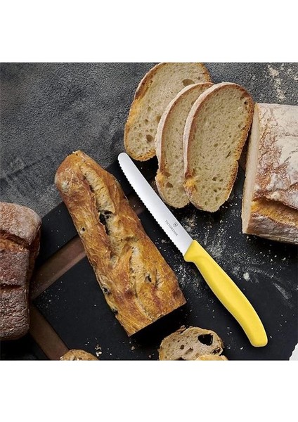 Vt 6.7836.L118 Swiss Classic Sarı Tırtıklı Domates Sosis Bıçağı 11 cm indirimleri