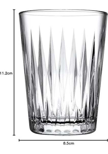 Luzia Su Bardağı 250 cc Damla Logo 6'lı Kutudadır