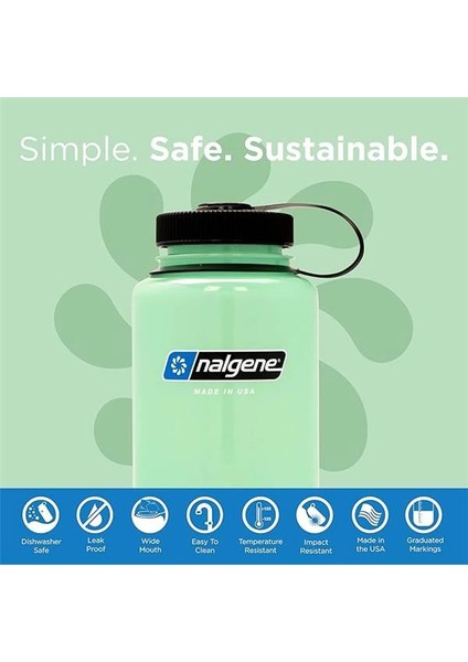 Sustain Tritan Bpa Içermeyen Su Şişesi,%50 Plastik Atıktan, 907 G Geniş Ağızlı modelleri