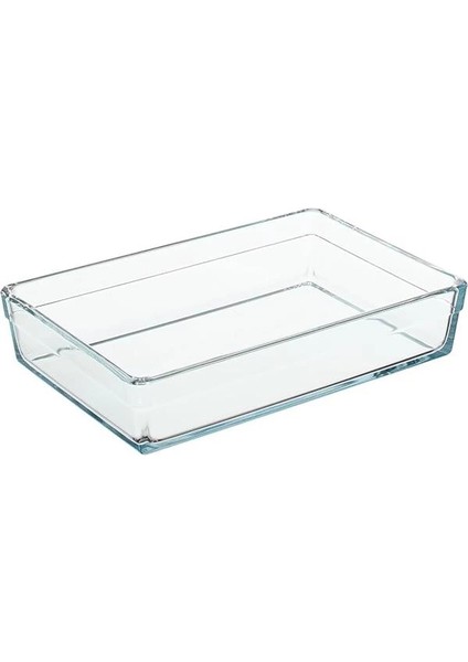 Pasabahce Borcam Premium Dikdörtgen Tepsi, 20 cm x 29 Cm, Şeffaf, 2.5 Litre