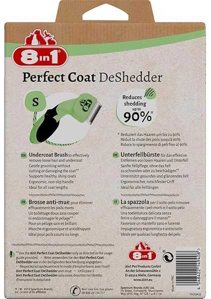 Perfect Coat Deshedder Küçük Irk Köpek Tarağı, Kısa ve Uzun Tüylü Köpekler Için fiyatları