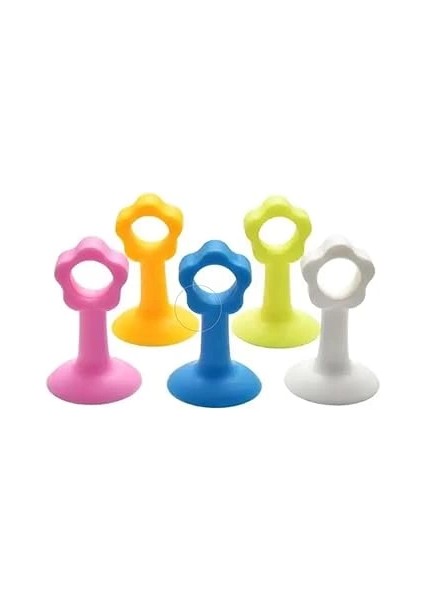 Vantuzlu Geçmeli Kapı Kolu Stoper, 4'lü Set, Darbe Önleyici ve Kolay Montaj, Dayanıklı ve