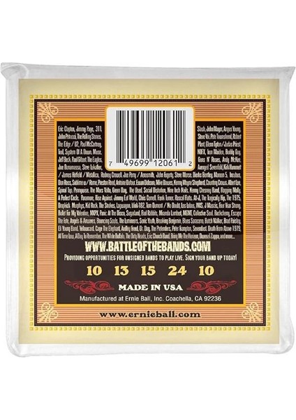 P02061 Earthwood 5-String Banjo Frailing Loop End 80/20 Bronz Akustik Gitar Dizeleri fiyatları