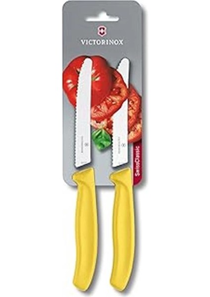 6.7836.L118B 11CM Blisterli Domates & Sosis Bıçağı, Sari