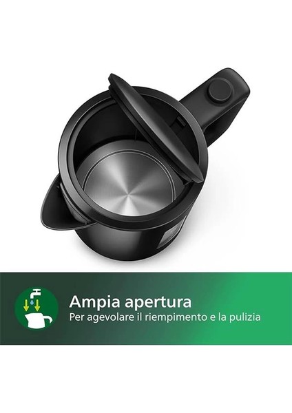 HD9318/20 Su Isıtıcı, 1.7 L Kapasite, 360° Döner Tabanlı, 2200W, Siyah modelleri