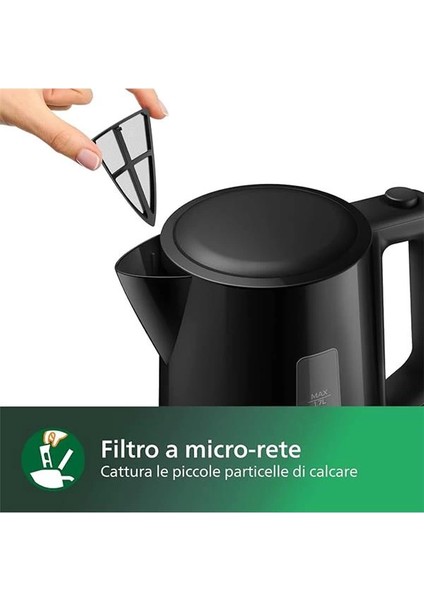 HD9318/20 Su Isıtıcı, 1.7 L Kapasite, 360° Döner Tabanlı, 2200W, Siyah fırsatları