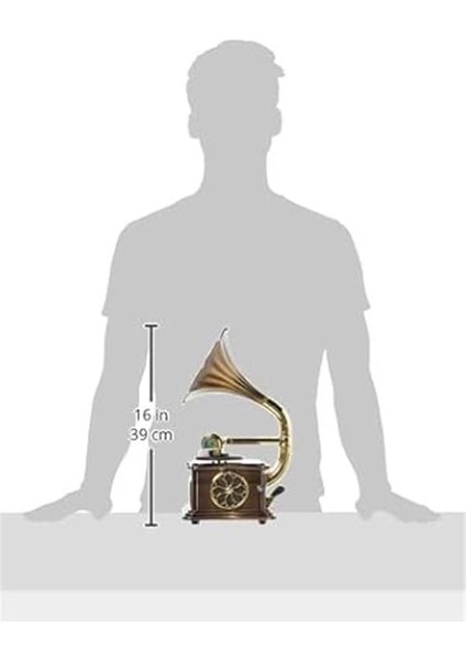 Gr-26 Nostaljik Mini Gramofon Fm Radyolu 33/45 Devir Pikap Plak Çalar - Bluetooth & USB fiyatları