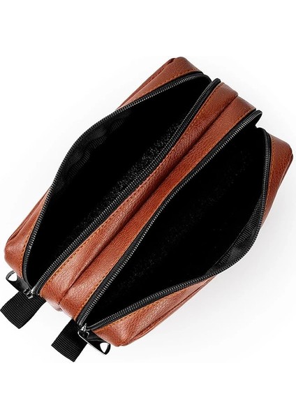 Gözde Proje Suni Deri Çift Gözlü Kalem Kutusu - Makyaj Çantası modelleri