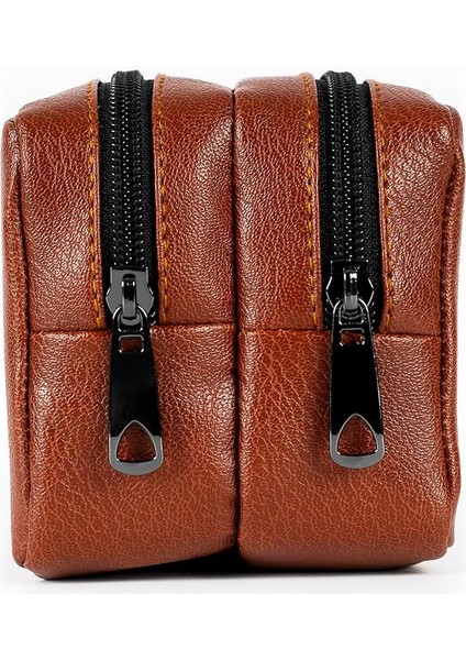 Gözde Proje Suni Deri Çift Gözlü Kalem Kutusu - Makyaj Çantası indirimleri