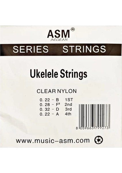 Asm Aegean Ukulele Teli Takım Şeffaf modelleri