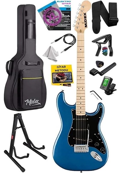 RPH-30BL-ST Maple Klavye Strat Kasa Sss Elektro Gitar Seti