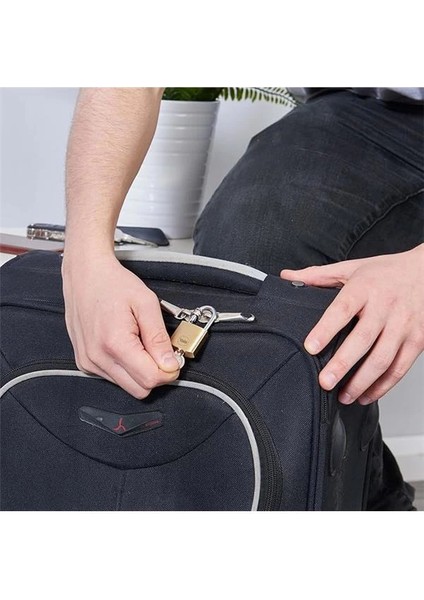 Y110B/20/111/2 - 20MM Pirinç Asma Kilit 2'li Set - Standart Koruma - Çelik Halka - 3 Anahtar indirimleri