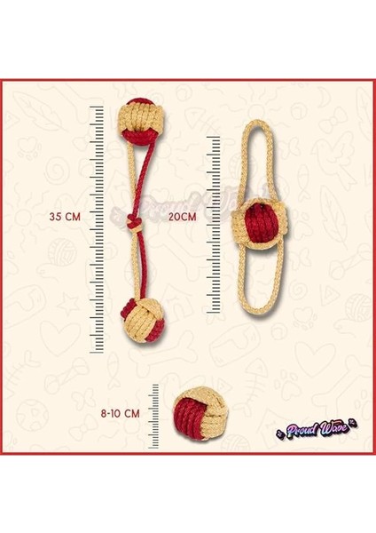 Köpek Oyuncağı Fanatik Üçlü Set Diş Ipi Diş Sağlığı Köpek Topu Sarı Kırmızı Orta Iri Irk fiyatları