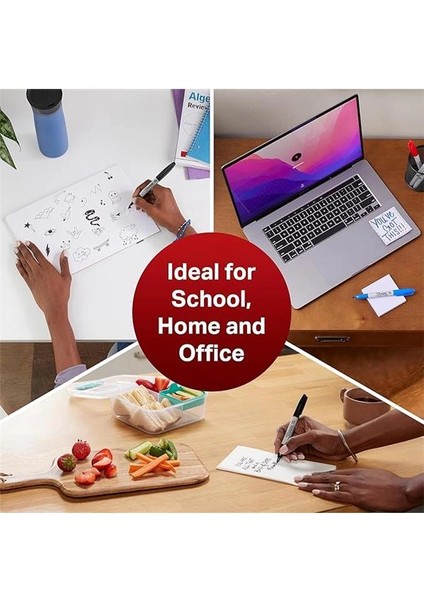 Kalıcı Keçe Kalem, Ince Uçlu. 4 Adet