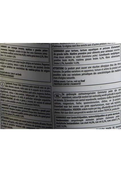 Gammarus Kaplumbağa Yemi 250 ml modelleri