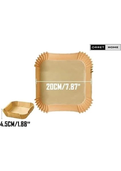 Airfryer Pişirme Kağıdı, Fritöz Yağlı Kağıdı, Yanmaz Kağıt 50 Adet Sıcak Hava Fritözleri fiyatları